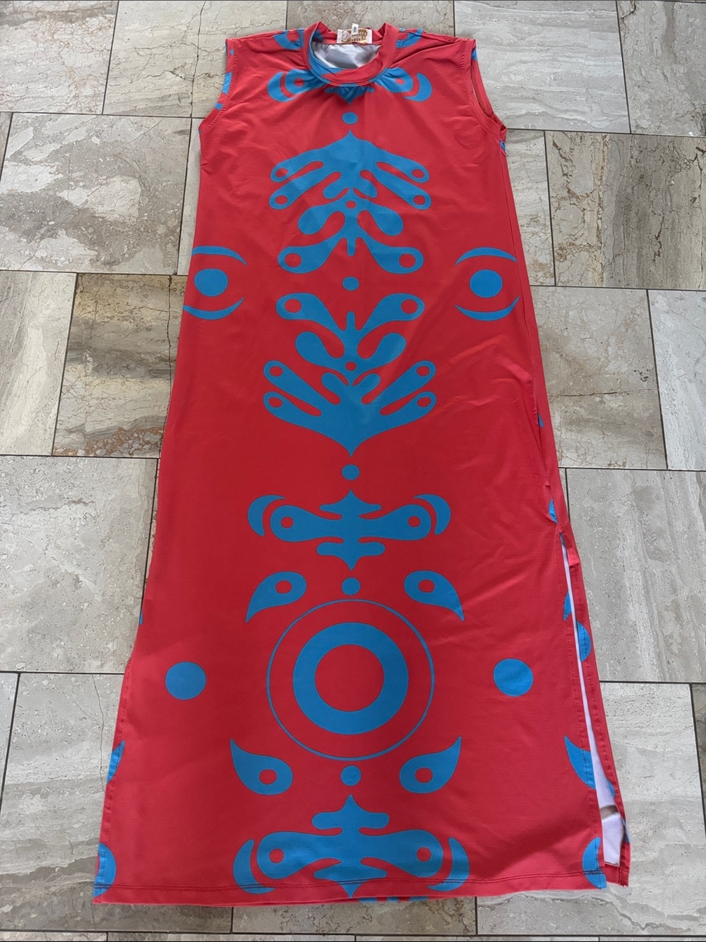 Sheridan French Coral/Blue Maxi
